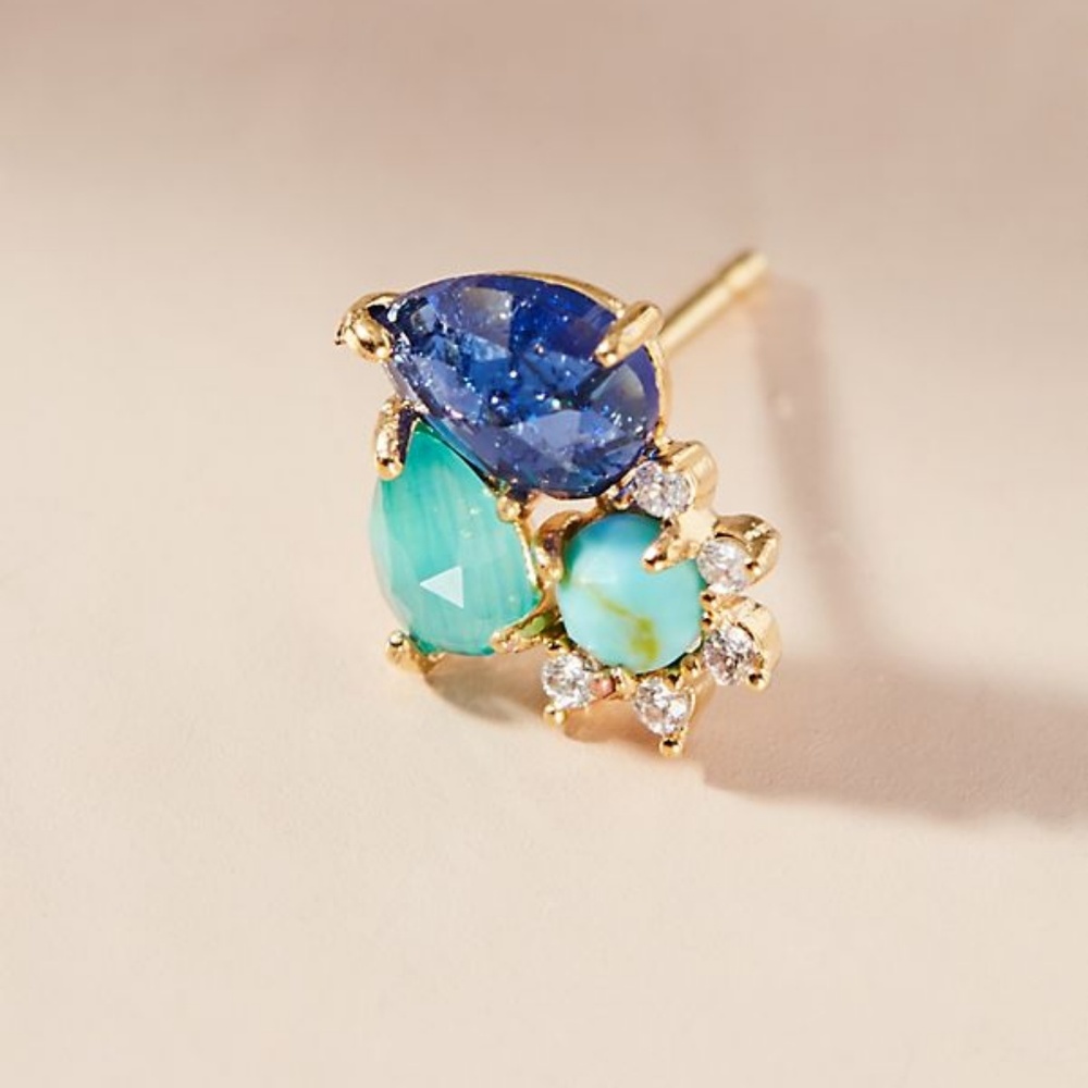 NWT Anthropologie Shirley Post Earrings - Picture 3 of 3